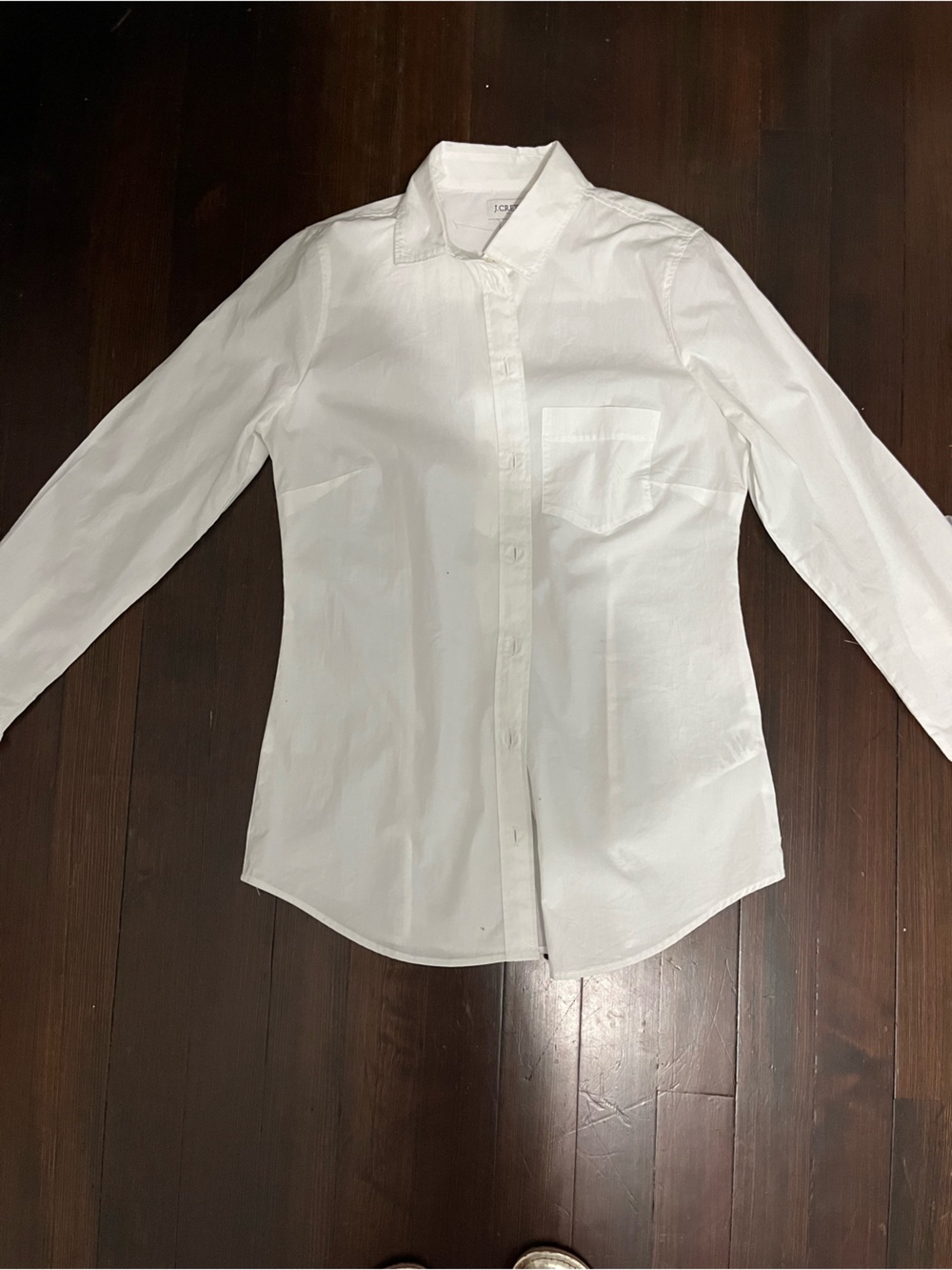 J. Crew White Button-Up Shirt